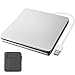 Produktbild Douper Externes CD DVD Laufwerk mit Tragetasche, Automatisch Pop-in Extern DVD Brenner Optischer DVD-RW Row Player Rewriter für Laptop, Desktop (USB 3.0)