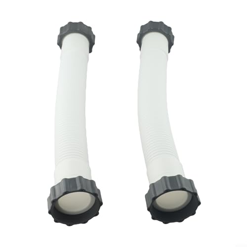 Poolschlauch für Intex Sandfilterpumpe, 40,6 cm Länge, 3,8 cm Durchmesser, Schwimmbad-Sandfilterpumpenschlauch, Ersatzteil 11388 11535 (2er-Pack)