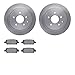 Dynamic Friction Company Rear Brake Rotors with 5000 Advanced Brake Pads 6502-67459