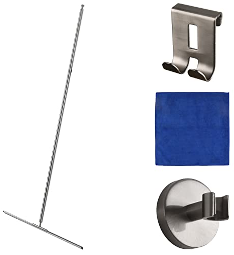 cocofy Bodenabzieher Dusche Edelstahl Bodenabzieher mit Gummilippe 45 cm...