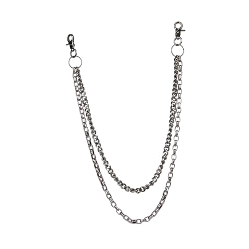 Holibanna Double Strip Trousers Chain for Men and Women Versatile Jeans Pocket Accessory for Punk and Gothic Fashion Design