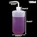 SUPERLELE 1000ml Safety Wash Bottle, Plastic Squeeze Bottles, Lab Squirt Tattoo Bottle, LDPE, with Narrow Mouth and Scale Labels (33oz x 3 Bottle)