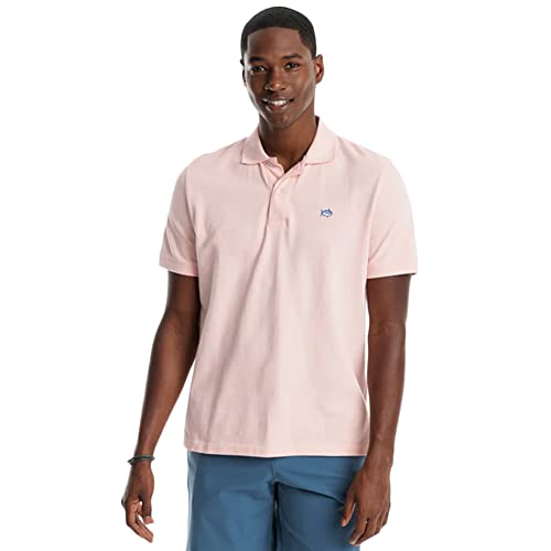 Southern Tide Short Sleeve Skipjack Polo Light Pink 2XL at Amazon