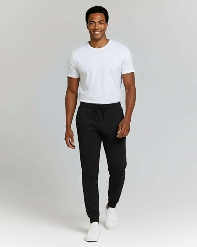 Real Essentials Men's Tapered Sweatpants