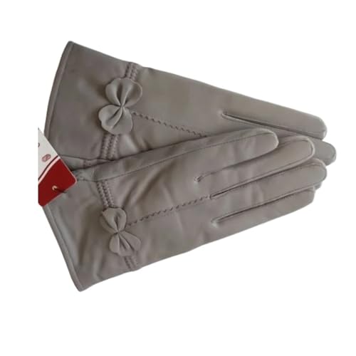 Gants d'hiver chauds pour femmes gants pour dames de conduite doublés laine Silver