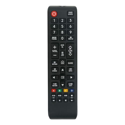 BN59-01303A Mando a Distancia de Repuesto Aptos para Samsung BN59-01326A UE24N4300AE UE24N4300AEXXU NU7093 NU7172 NU7172U UE55NU7093 E450A1W ED65E ED75E KS9090T L22D390EW L24D390EW TV