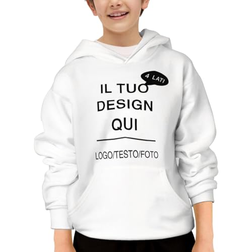 Felpa Bambino Personalizzata Il Tuo Quadro con Foto e/o Testo
