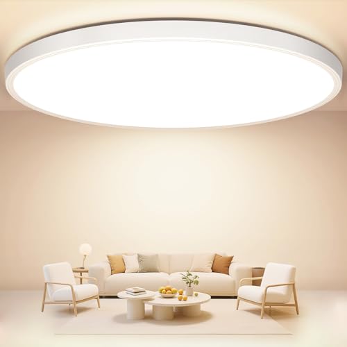 Deckenlampe LED Deckenleuchte Flach Rund, Ø30CM 24W 2400LM Lampe Decke...