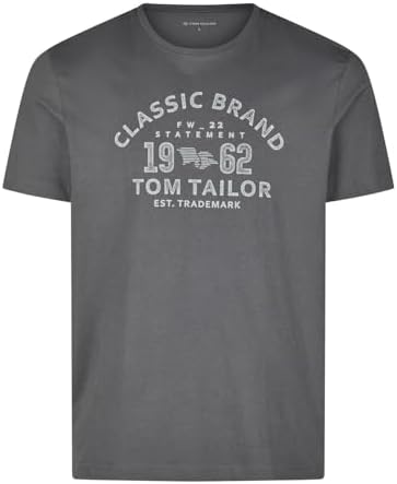 T-shirt Homme Tom Tailor Kaki, Taille XL, Manches Courtes, 100% Coton, Occasion Parfait état