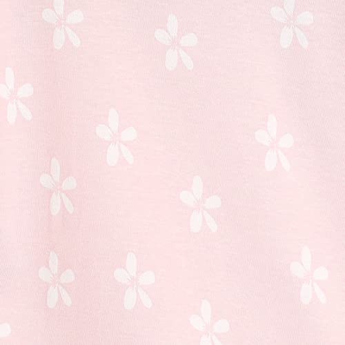 Image of miniklub Girls Pink & White Floral Printed Regular Top