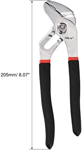 XYWHPGV Water Pump Pliers 8 Inch Adjustable Tongue and Groove Pliers Forged from Alloy-Vanadium Steel(2dd56 bbd21 cc8f8 a62f6 11d27 9d7da