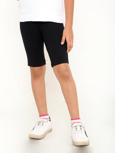 Image of TotzTouch Girls Cotton Stretchable Cycling Shorts | Girls Summer Shorts