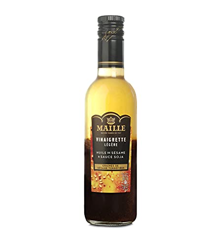 Vinaigrette Légère Huile De Sésame & Sauce Soja Graines De Sésame Torréfiées Maille La Bouteille De 36cl - vue 2