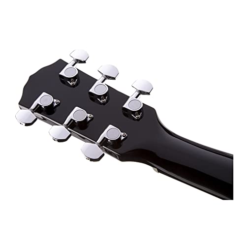 Fender 970110206 Acoustic Guitar, With 2-Year Warranty, Cd-60 Dreadnought V3 Classic Design With Rounded Walnut Fingerboard And Alloy Steel Strings, Glossed Black Finish thumb #4