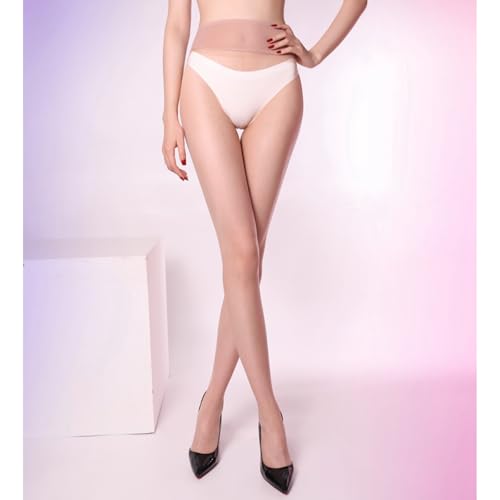 Sheer Seamless Pantyhose for Women 5 Denier 360° Seamless Crotch Tights Women's Control Top Stockings2