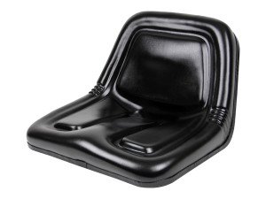 Deluxe High Back Steel Pan Seat, Black