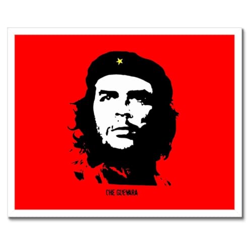 Poster Che Guevara encadré noir 50x40cm impression haute définition