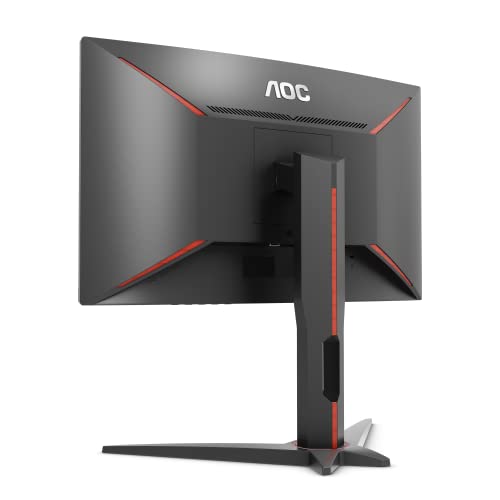 AOC CQ27G2 27" Super Curved Frameless Gaming Monitor QHD 2K, 1500R VA, 1ms, 144Hz, FreeSync, Height adjustable, 3-Yr Zero Dead Pixel, Black/Silver 6