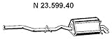 23.599.40 Endschalldämpfer Eberspächer 23.599.40 Endschalldämpfer
