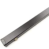 J8B ALL BLACK One Piece Snooker Cue Case - HOLDS TWO CUES - tough plastic ends