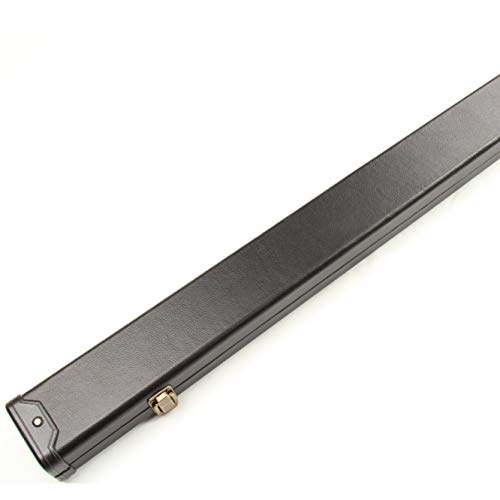 J8B ALL BLACK One Piece Snooker Cue Case - HOLDS TWO CUES - tough plastic ends