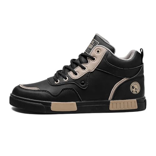 Image of Men's High Top Skateboarding Sneakers Shoes | Men's Fashion High Top Skate Sneakers,Stylish Skateboarding shoes,Road Running flat Walking Shoes