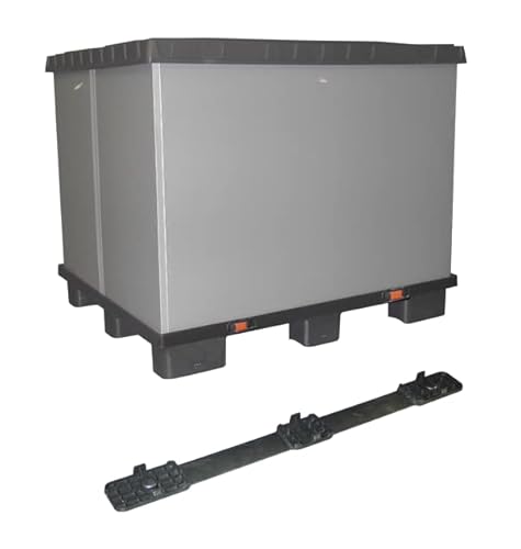 Palette, 100 x 120 cm, aus umweltfreundlichem Polypropylen, hergestellt in Italien, statische Tragkraft, 800 kg, Tragkraft: 500 kg