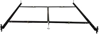 Coastal Cool Base Bed Rails - Queen/Eastern King Size, 82" L x 1.5" W x 6" H Hook-On Design with Center Support Bar and Dual Stability Glides for Secure Mattress Foundation and Easy Assembly