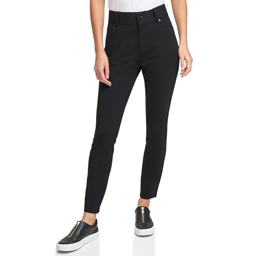 Pantalon de travail slim extensible DKNY pour femme en coupe ajustée confort