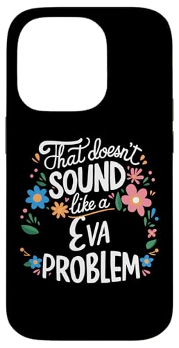 Eva Personalized Cute Flower Girls Eva Name スマホケース iPhone 14 Pro 用