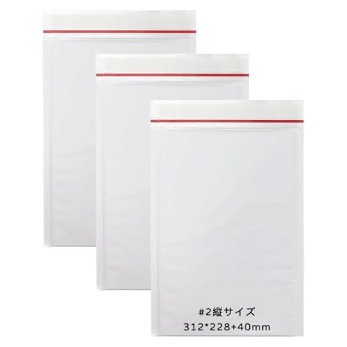2縦サイズ クッション封筒 B5縦型対応 100枚 白 外寸 228x312mm 内寸: 208x312mm エアキャップ付き 宅配袋 ゆうパケット クリックポスト ゆうメール クロネコ DM便対応