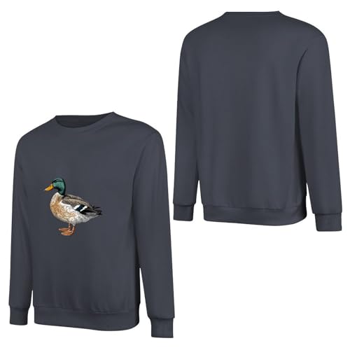 Mallard Duck Sweater Casual Cotton Crewneck Long Sweater2