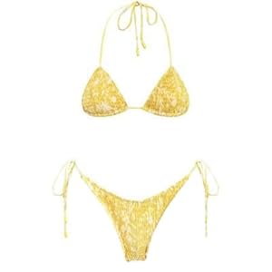 Generisch Bikini-Set Mädchen Triangel Gelb