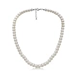 KFRS Imitation Pearl Necklace for Women | Vintage Beaded Pearl Choker for Everyday Wear, Fancy Dress, Wedding Brides Jewellery, Costume Jewellery