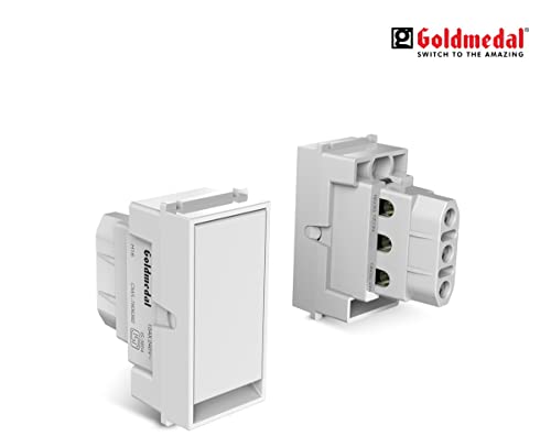 Image of Goldmedal Air Aero 10 Ampere Push Button 2 way Switch, White - (Pack Of 20)