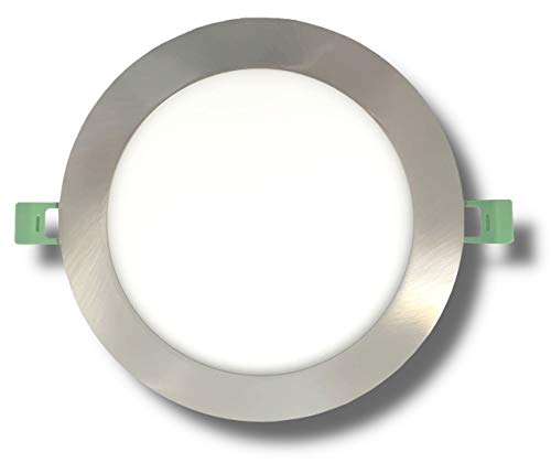 GNETIC GLASS Foco Panel LED Downlight 12W Empotrado Oculto Slim Redondo Gran Ángulo 120? (960LM 168X20MM, 3000K) Resistencia al Agua IP20, No Regulable