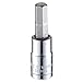 Socket Bit, Steel, 1/4 in, TpSz 6 mm