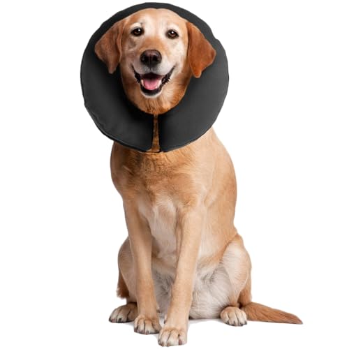 ZenPet Recovery Inflatable Collar for Dogs & Cats – Soft, Comfortable, Safe & Stress-Free Healing Alternative E-Collar After Surgery, Adjustable Donut Design, Secure Fit (XLarge)