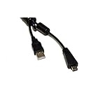 HQRP-USB-Data-Cable-Cord-for-Sony-Cyber-Shot-DSC-W560-DSC-W570-DSC-W580-Digital-Camera-HQRP-CoasterBlack
