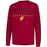 NBA Miami Heat Men's T-Shirt Athletic Quick Dry Long Sleeve Tee Shirt, Large, Cardinal