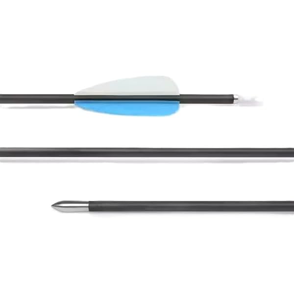 Futaba 30 inch Archery Arrows for Recurve Bow Fiberglass Target Practice (6 pcs) - Blue 4
