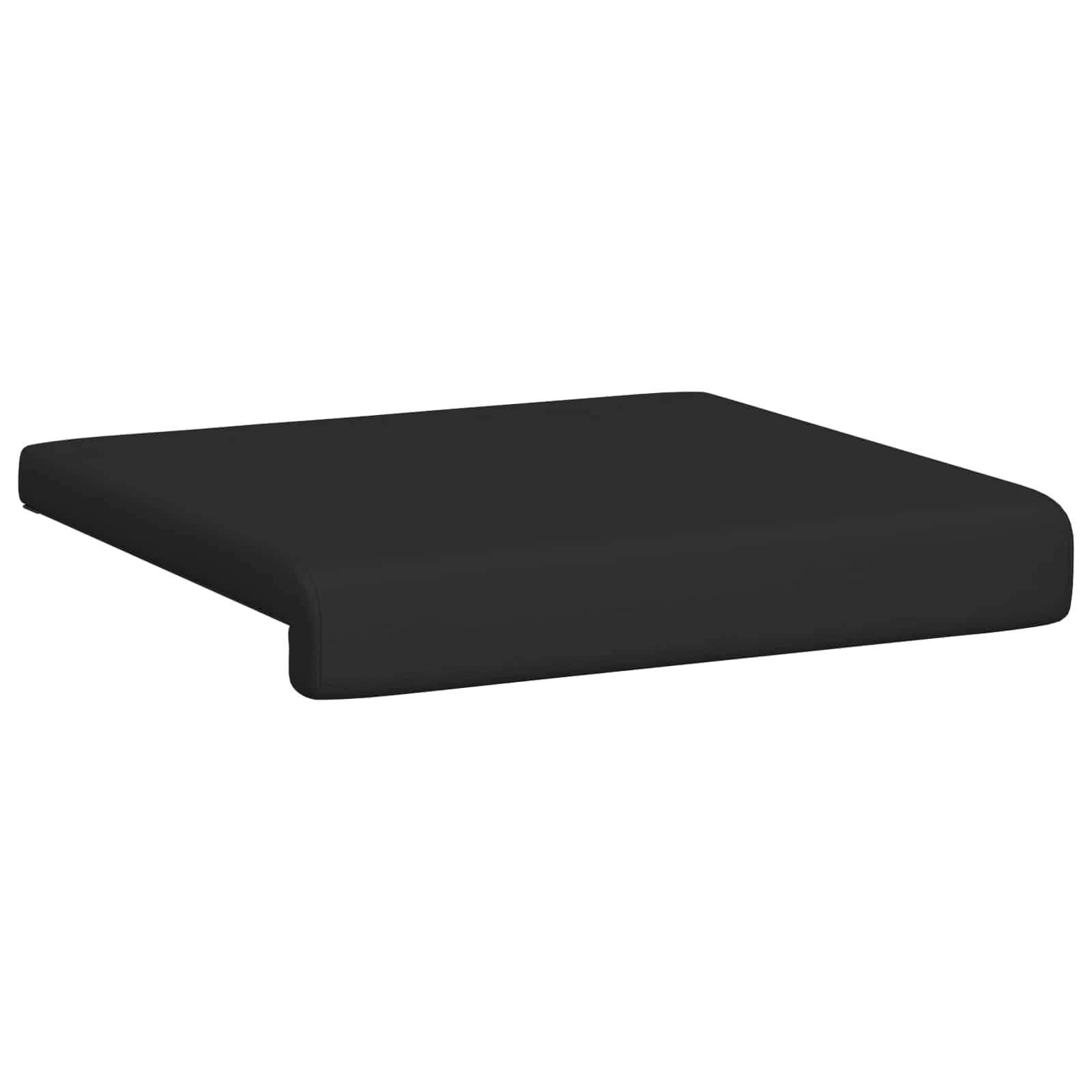 Poduszka na ławkę, zestaw 4 sztuk, sztuczna skóra, czarna, głębokość 35 cm | Kształt litery L, podstawa z materiału drewnopochodnego, wypełnienie piankowe, antypoślizgowe, łatwe w pielęgnacji