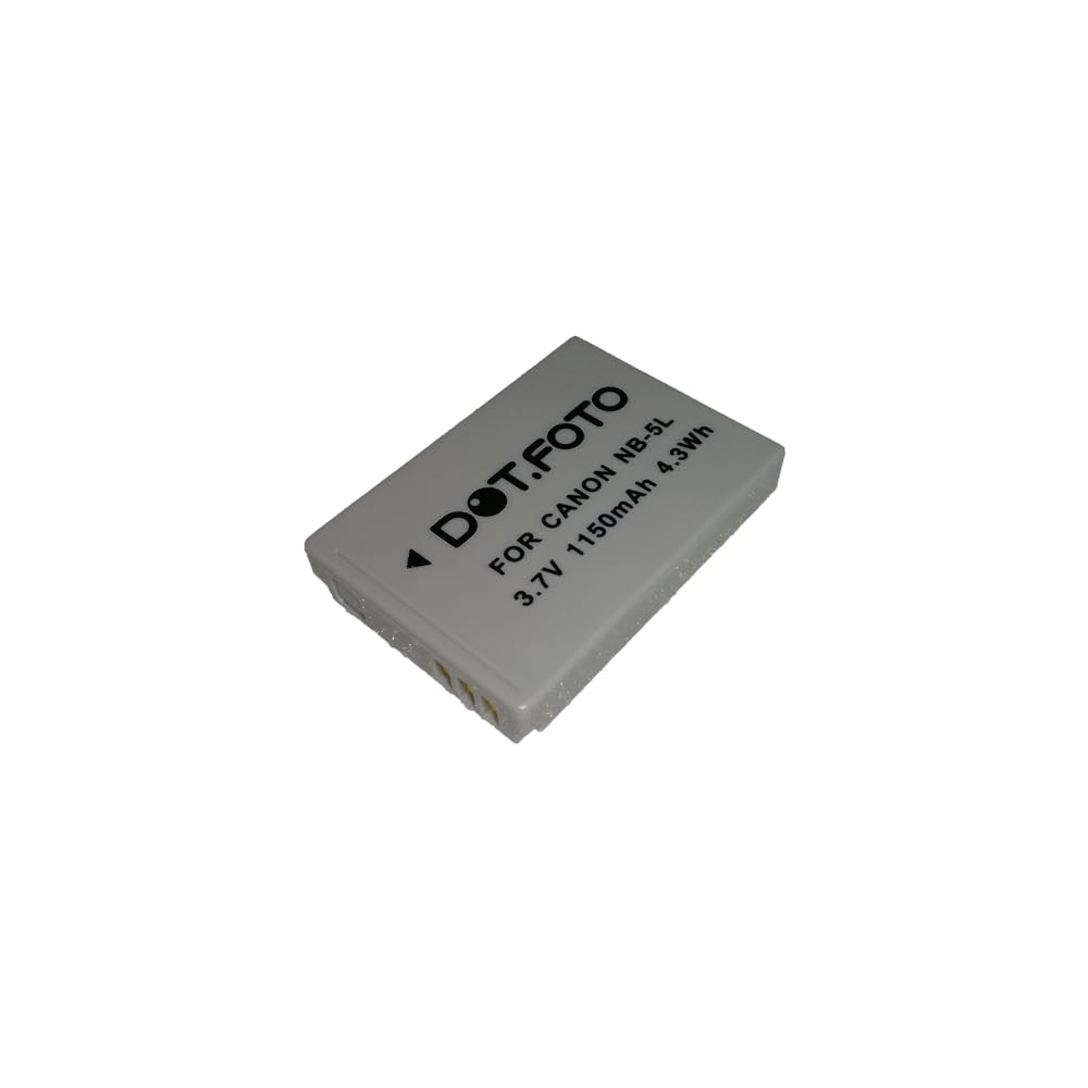 Batteria Ricaricabile NB-5L 1150mAh Per Canon PowerShot S100, S110, SX200 IS, SX210 IS, SX220 HS, SX230 HS E IXUS 90/800/850/860/870/900Ti/950/960/970/980/990 IS - 3
