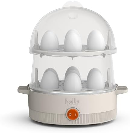bella Electric Egg Cooker, 14 Eggs Capacity Tray, Double Stack, f...