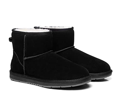 UGG AUSTRALIAN SHEPHERD Australian Wool Classic Mini Suede Unisex Ankle Boots