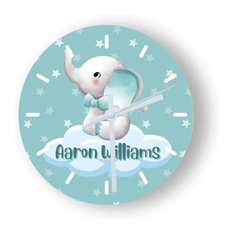 Horloge en verre éléphant TheDogTagCo Cover