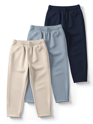 Image of HELLCAT Trendy Solid Cotton Blend Regular Fit Track Pant for Boys - Pack of 3