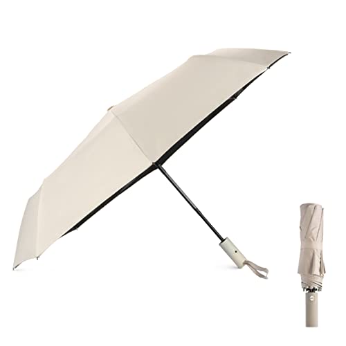 Lista de Sombrillas más recomendados. 47 Paraguas Plegable ,Paraguas Automático de Viaje ,Sombrilla para protección UV, Paraguas para lluvia Anti-Viento Fácil de abrir, cierre automático, portátil Albaricoque