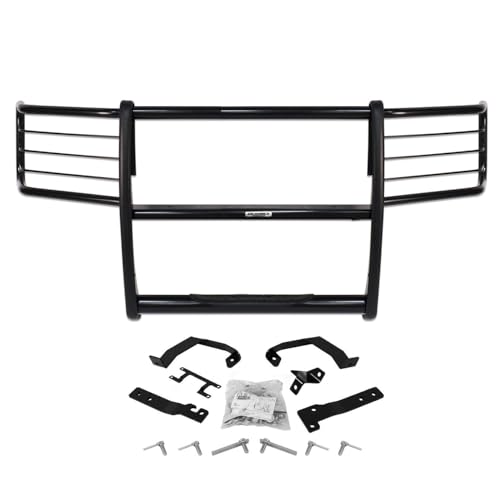 Image of Go Rhino 3000 Series Center Grill & Brush Guard | Mild Steel, Black | 3324MB | Fits 2008 - 2014 Ford E-250, E-350 Econoline Van