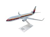 Flight Miniatures American/Air Cal 737-800 1:200 Scale - Plastic Snap-Fit Model Airplane - Collectible Replica of American/Air Cal Airlines Aircraft - Part #ABO-73780H-033